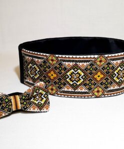 Комплект "Соборність" – жіночий пояс та метелик