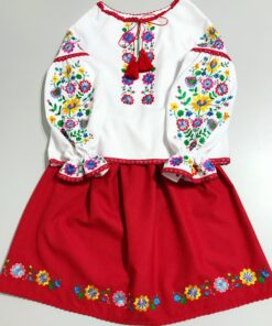 Alternative view of Вишиванка для дівчинки "Квіткова"