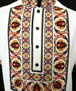 Alternative view of Чоловіча вишиванка "Хміль" з коротким рукавом